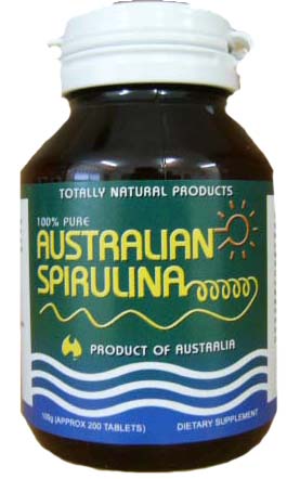 Australian Spirulina Pill Bottle